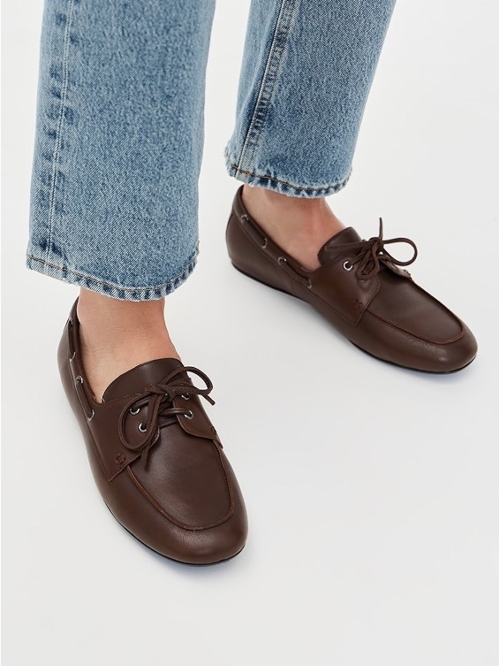 Vince Marin Boat Shoes - Elmwood Brown - Size 8.5